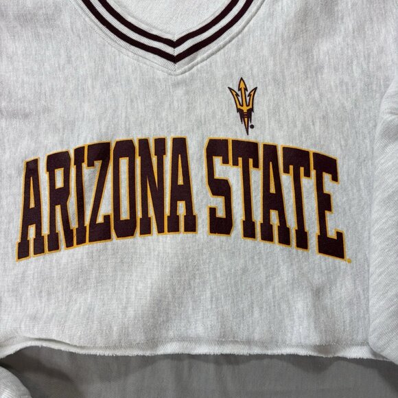 Champion Reverse Weave Women’s Vintage Arizona State Sweatshirt Crop Top Small - Picture 3 of 6